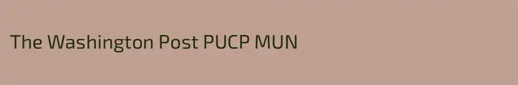 The Washington Post PUCP MUN